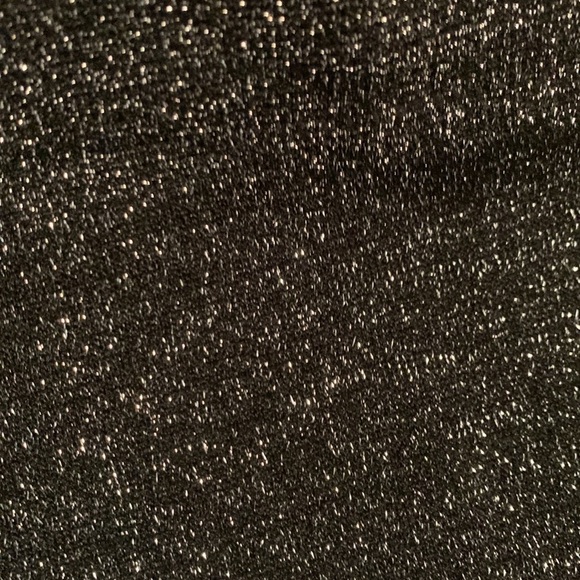 One 5 one Metallic Glitter High Waisted Leggings Black and Silvery Women’s S/M - Picture 6 of 11